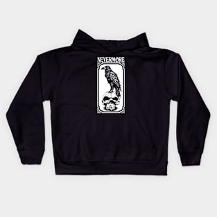 Nevermore | Edgar Allan Poe - The Raven Kids Hoodie